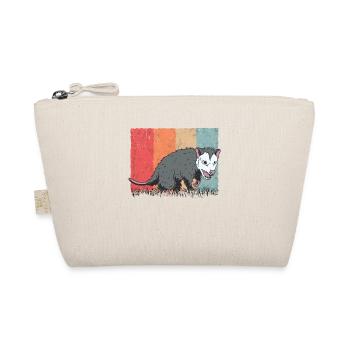 Opossum Retro Possum Vintage Marsupial Rat - Organic Pouch - nature - Front