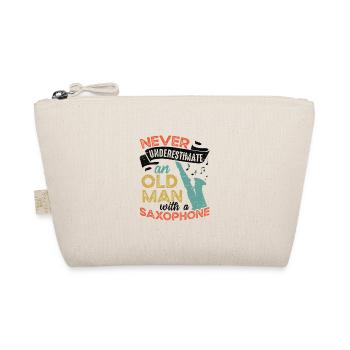 Vieil homme avec un musicien de jazz saxophone - Trousse biologique - nature - Devant