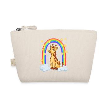 Giraffe in the magic rainbow - Organic Pouch - nature - Front
