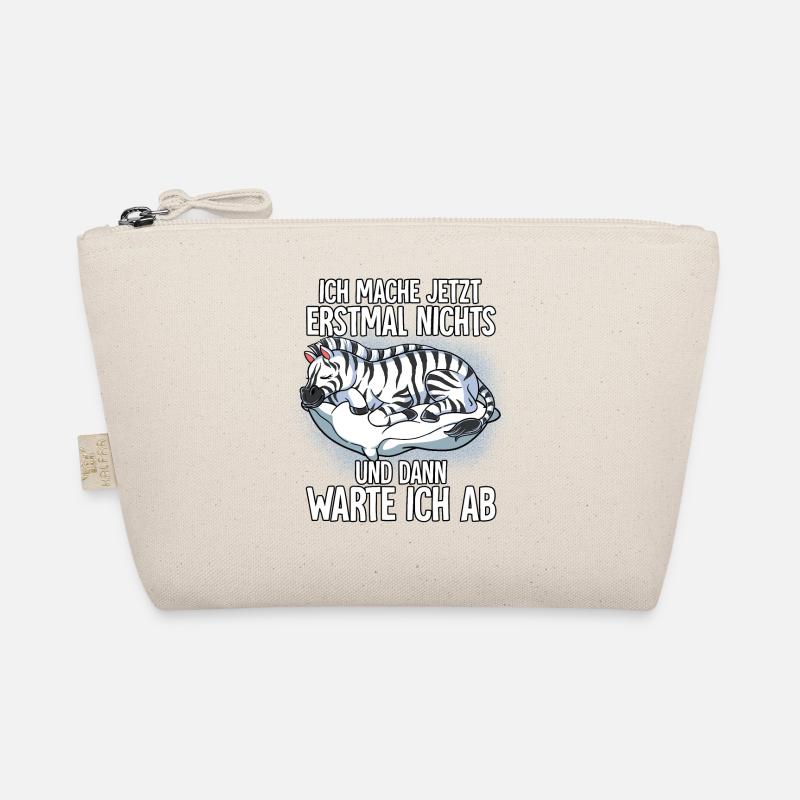 Langschläfer Zebra Müde Schlaf Bio-Täschchen