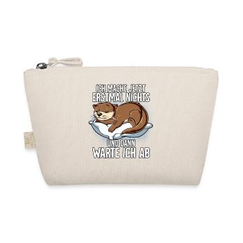 Langschläfer Otter Müde Schlaf - Bio-Täschchen - Natur - Vorne