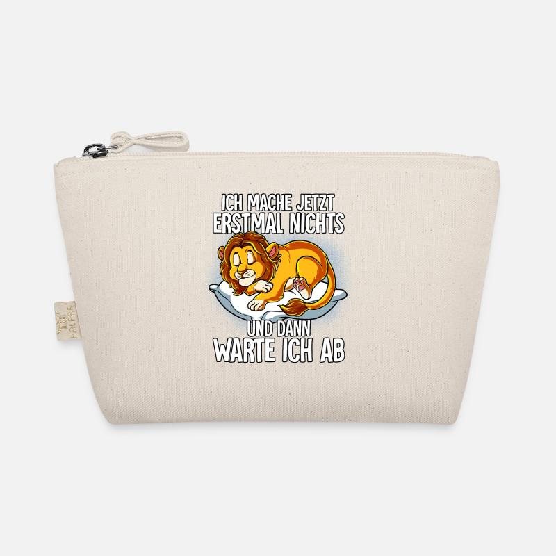 Langschläfer Löwe Müde Schlaf Bio-Täschchen