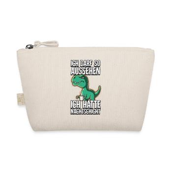 Ich Hatte Nachtschicht Kaffee T-rex - Bio-Täschchen - Natur - Vorne