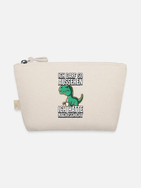 Ich Hatte Nachtschicht Kaffee T-rex - Bio-Täschchen - Natur