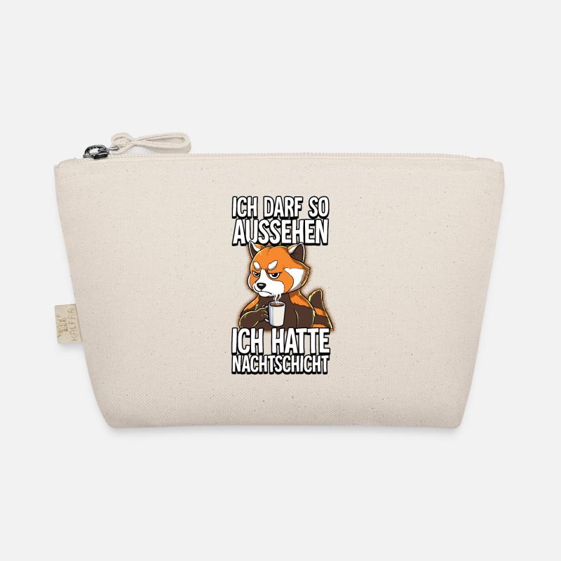 Ich Hatte Nachtschicht Kaffee Roter Panda Bio-Täschchen