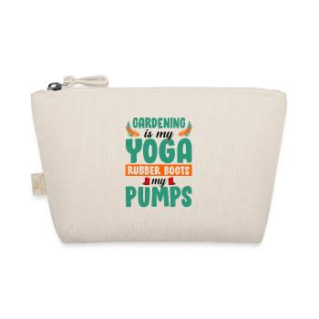 Gardening Is My Yoga Rubber Boots My Pumps Gardene - Bio-Täschchen - Natur - Vorne