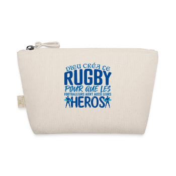 Rugby joueur Cadeau joueur Rugby | Coach Rugby - Trousse biologique - nature - Devant