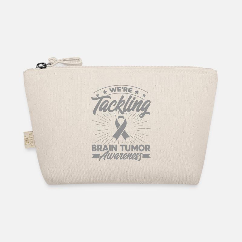 Gray Loop Brain Tumor Support Brain Tumor Ü Organic Pouch