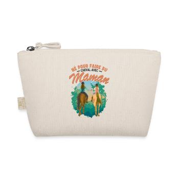 Amusant Cheval Cavalière - Trousse biologique - nature - Devant