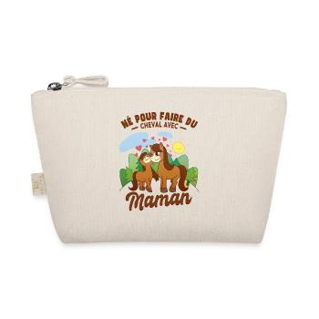 Amusant Maman Cheval Cavalière - Trousse biologique - nature - Devant