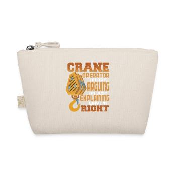 Crane operator crane gift - Organic Pouch - nature - Front