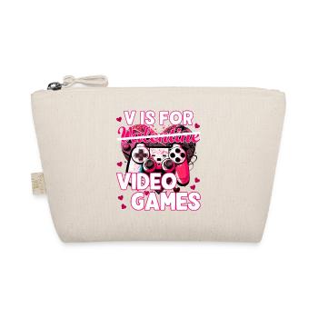 Valentinstag gaming funny design - Bio-Täschchen - Natur - Vorne