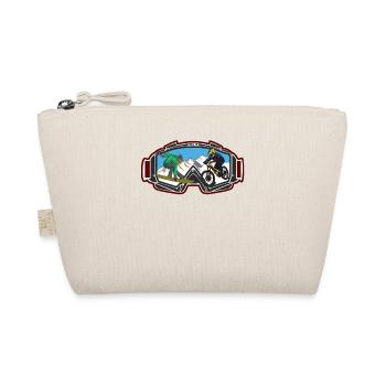 Mountain biking and snowboarding is a great mountain sport - Organic Pouch - nature - Front