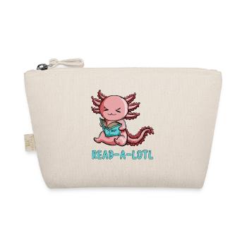Reading the newt book Axolotl wants to read a bit - Organic Pouch - nature - Front