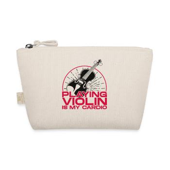 Violin Violinist Playing Violin Is - Bio-Täschchen - Natur - Vorne