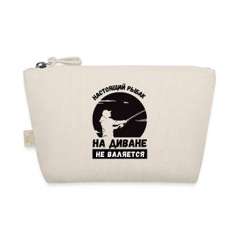 Angler Fishing Gift Russian Funny Sayings - Organic Pouch - nature - Front