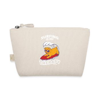 Surfing Is My Therapy - Bio-Täschchen - Natur - Vorne