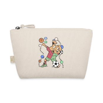 dab dog pet football ball sports sports - Organic Pouch - nature - Front