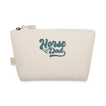 Horse Papa Gift - Organic Pouch - nature - Front