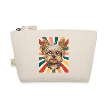 Cute Yorkshire Terrier Dog Breed 80s 90s Retro - Organic Pouch - nature - Front