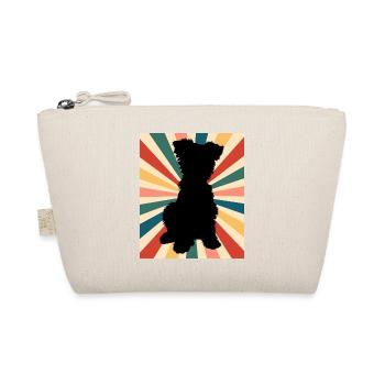 Cute Yorkshire Terrier Dog Breed 80s 90s Retro - Organic Pouch - nature - Front