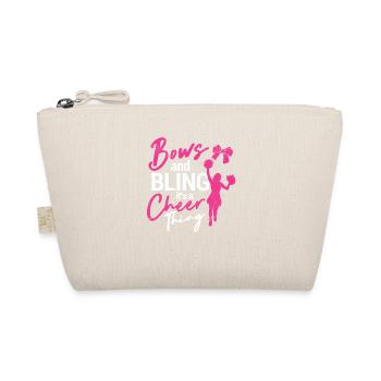 Bows and bling be a cheering thing funny - Organic Pouch - nature - Front