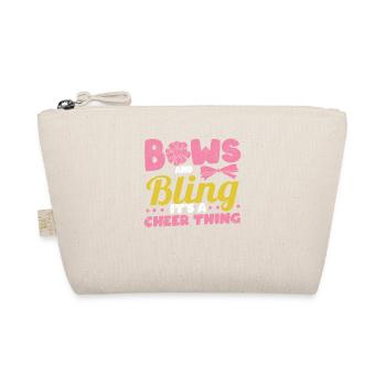 Schleifen & Bling It's A Cheer Thing Cheerleading - Bio-Täschchen - Natur - Vorne