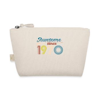 Vintage 1970 Retro Bitrthday Limited Edition - Organic Pouch - nature - Front