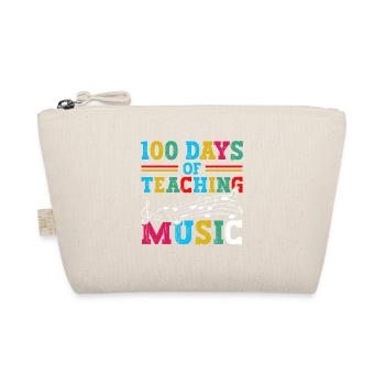 100 days of music lessons as a school subject teacher - Organic Pouch - nature - Front
