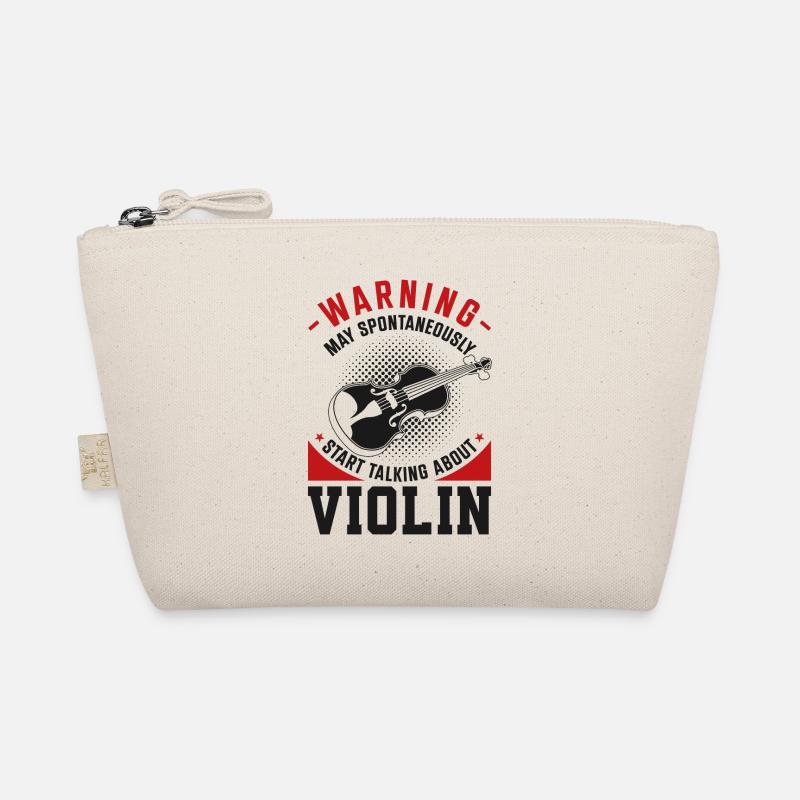 Violin Violinist Warning May Bio-Täschchen