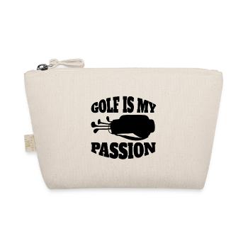 Golf Quote Golf Ball Golf Club Golfer - Organic Pouch - nature - Front