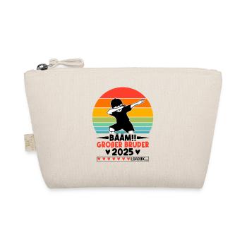 Bääm Großer Bruder Funny Brother 2025 Gift - Bio-Täschchen - Natur - Vorne
