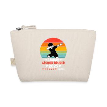 Bääm Großer Bruder Funny Brother 2025 Gift - Bio-Täschchen - Natur - Vorne