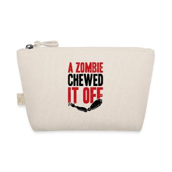 A Zombie Chewed It Off - Bio-Täschchen - Natur - Vorne