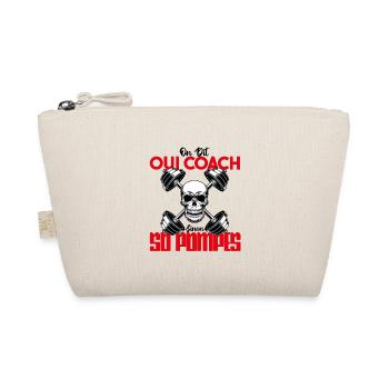 oui coach, 50 pompes. Cadeau coach, entraineur. - Trousse biologique - nature - Devant