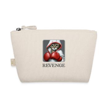 Revenge. The cute boxing cat. Feline - Organic Pouch - nature - Front