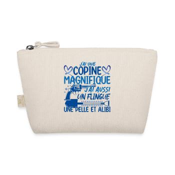 Copine Magnifique Humour Couple ma copine amour - Trousse biologique - nature - Devant
