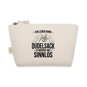 Dudelsack Dudelsackspieler Sackpfeife - Bio-Täschchen - Natur - Vorne