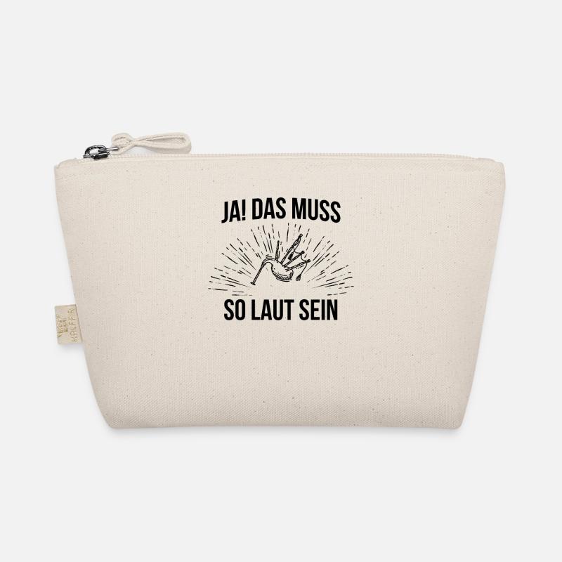 Dudelsack Dudelsackspieler Sackpfeife Bio-Täschchen