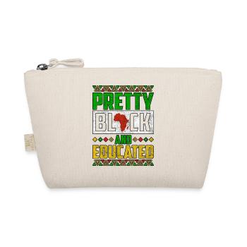 Pretty Black And Educated Black History Month - Bio-Täschchen - Natur - Vorne