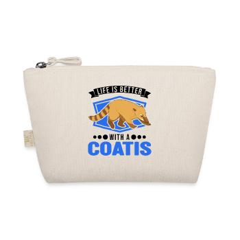 Life is better with a coati - Organic Pouch - nature - Front