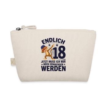 18 Years Boy Girl Man 18th Birthday Finally 18 - Bio-Täschchen - Natur - Vorne