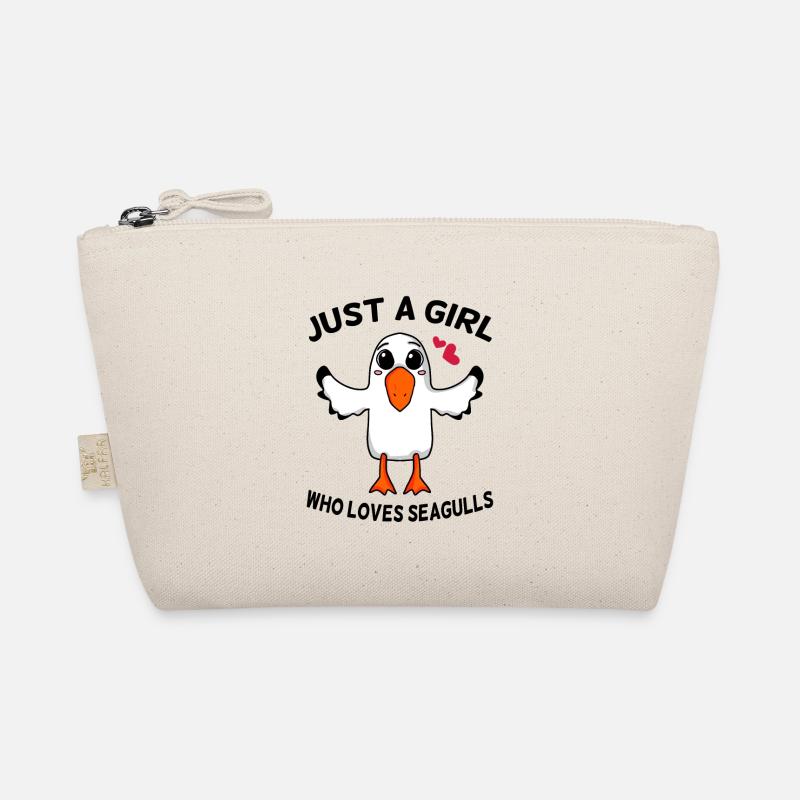Möwe Spruch Mädchen Nordsee Bio-Täschchen