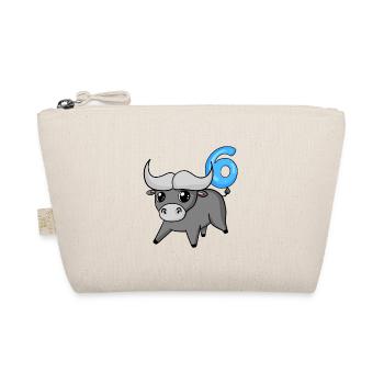 6 years old - 6th birthday with animal motif - Organic Pouch - nature - Front