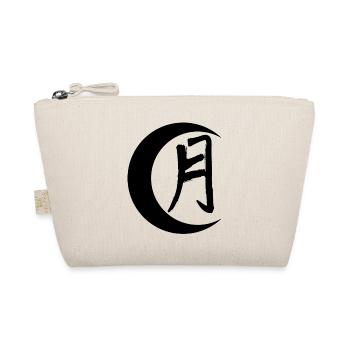The word moon in Japanese (black) - Organic Pouch - nature - Front