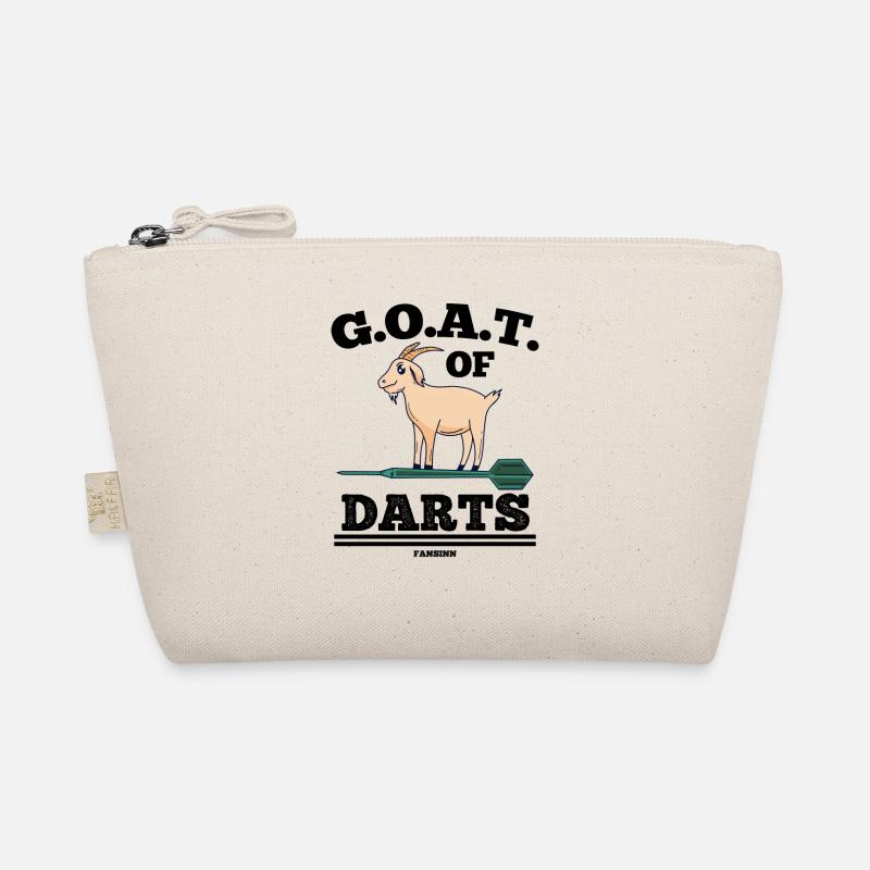 Goat plays darts Organic Pouch