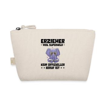Erzieher Weil Superheld Kein Offizieller Beruf Ist - Bio-Täschchen - Natur - Vorne