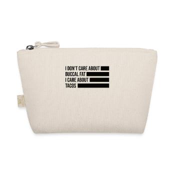 Natural Beauty No Buccal Fat Romover Quote - Organic Pouch - nature - Front