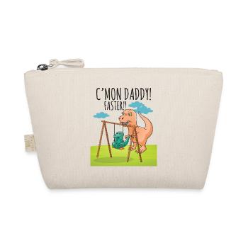 Funny T-Rex Tyrannosaurus Rex Dinosaur - Organic Pouch - nature - Front