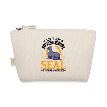Cadeau de phoque Phoque Lion de mer - Trousse biologique - nature - Devant